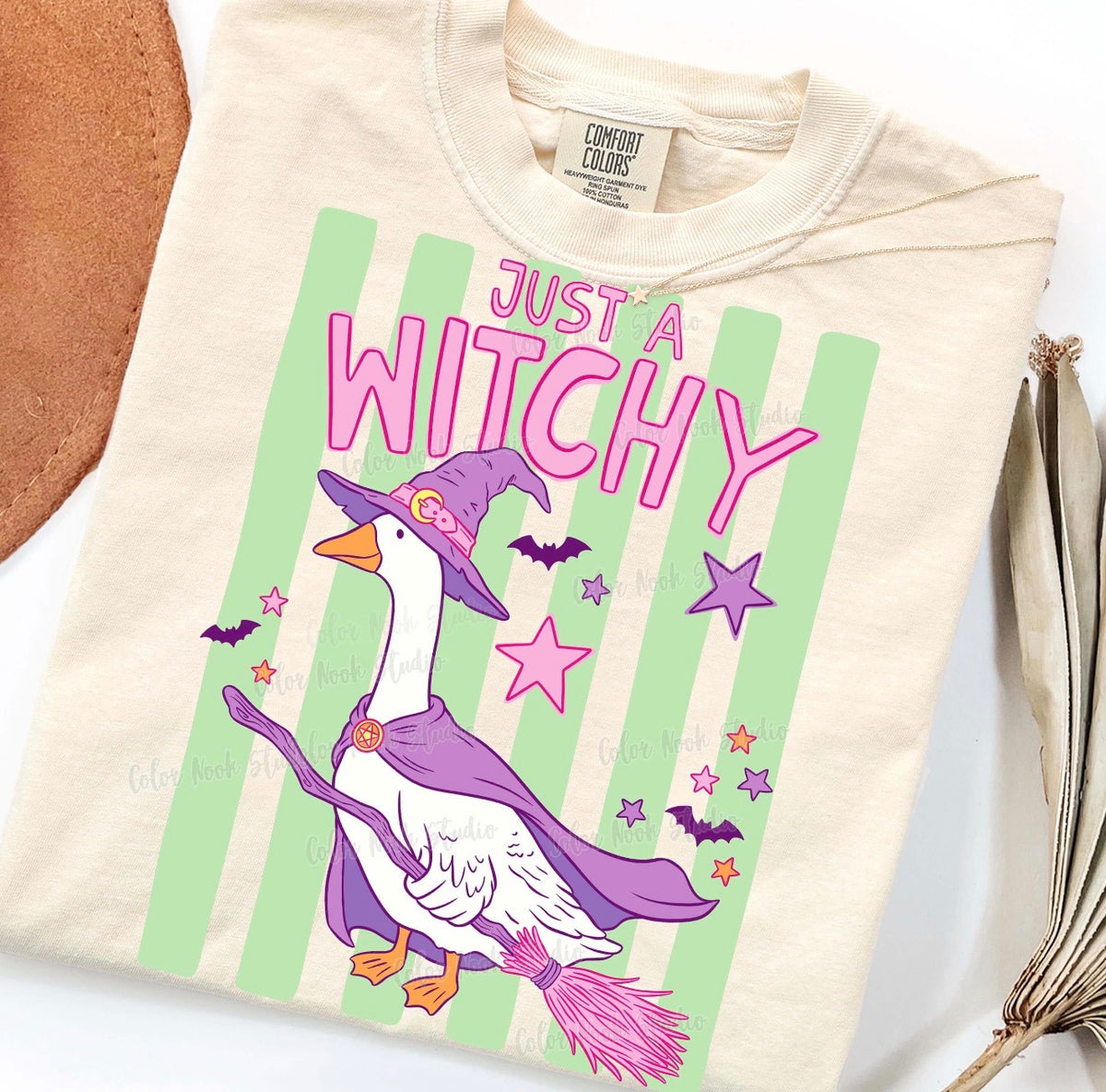 Just a witchy goose tee